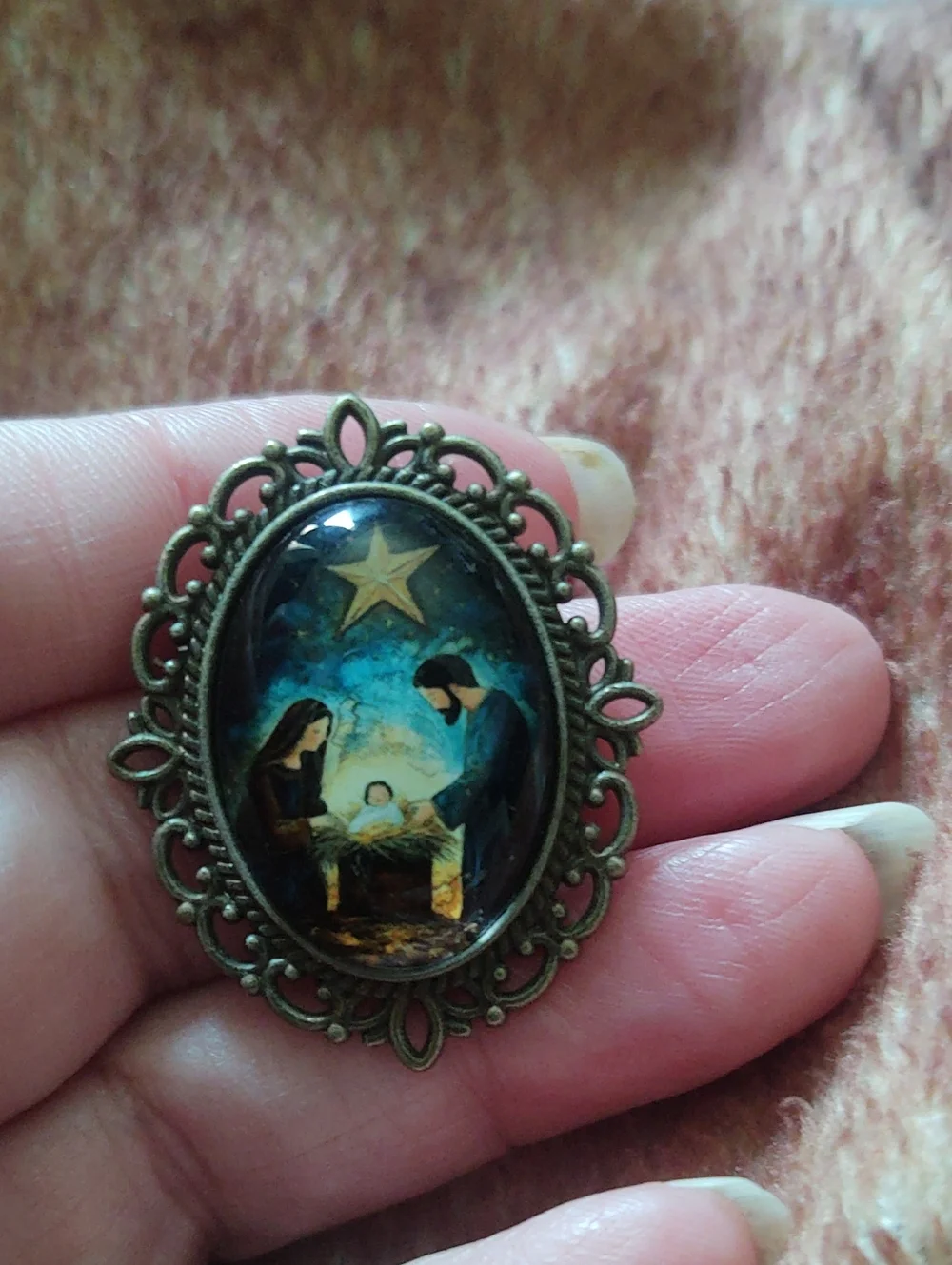 Holy Night Brooch Duo